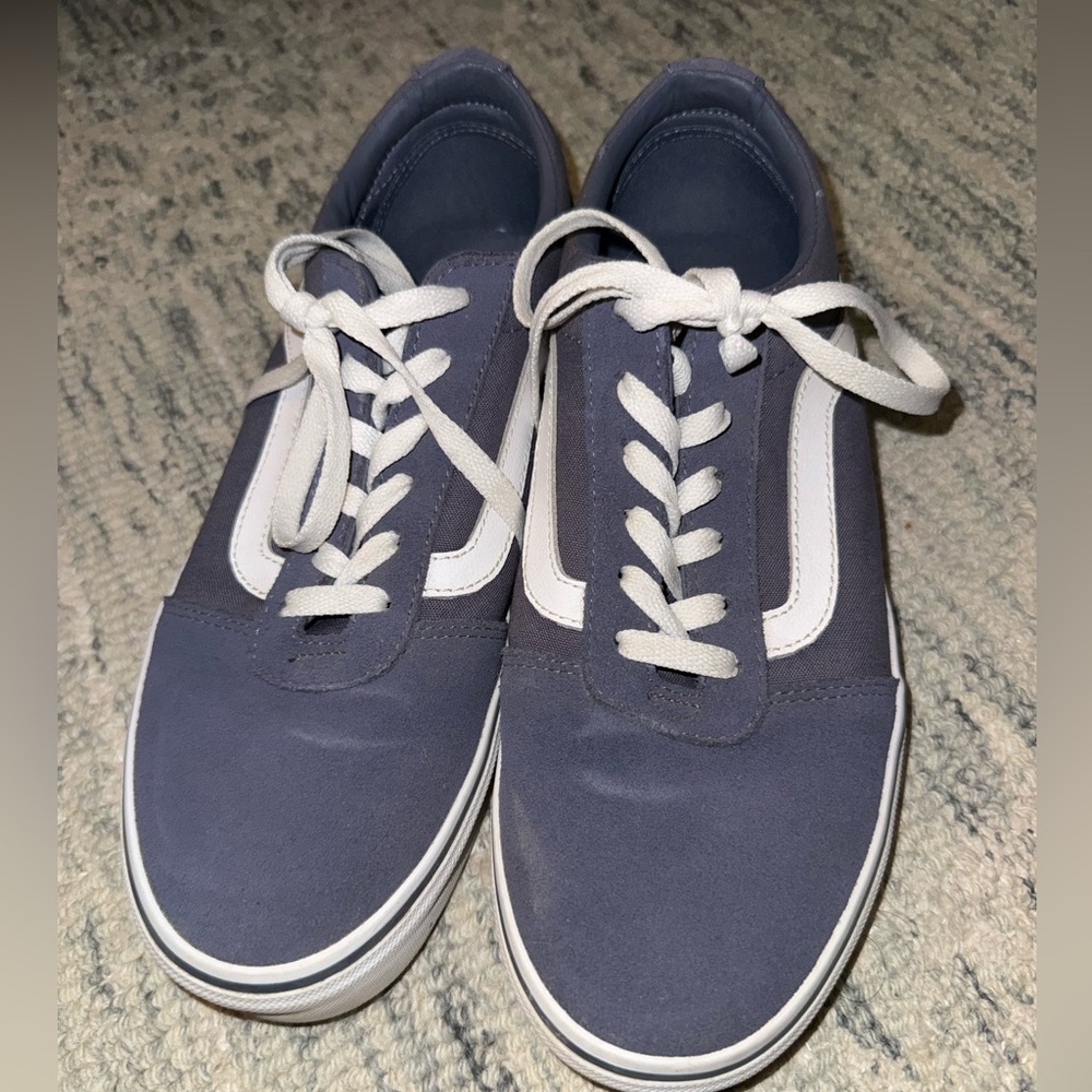 Vans Blue and White Women's Sneakers